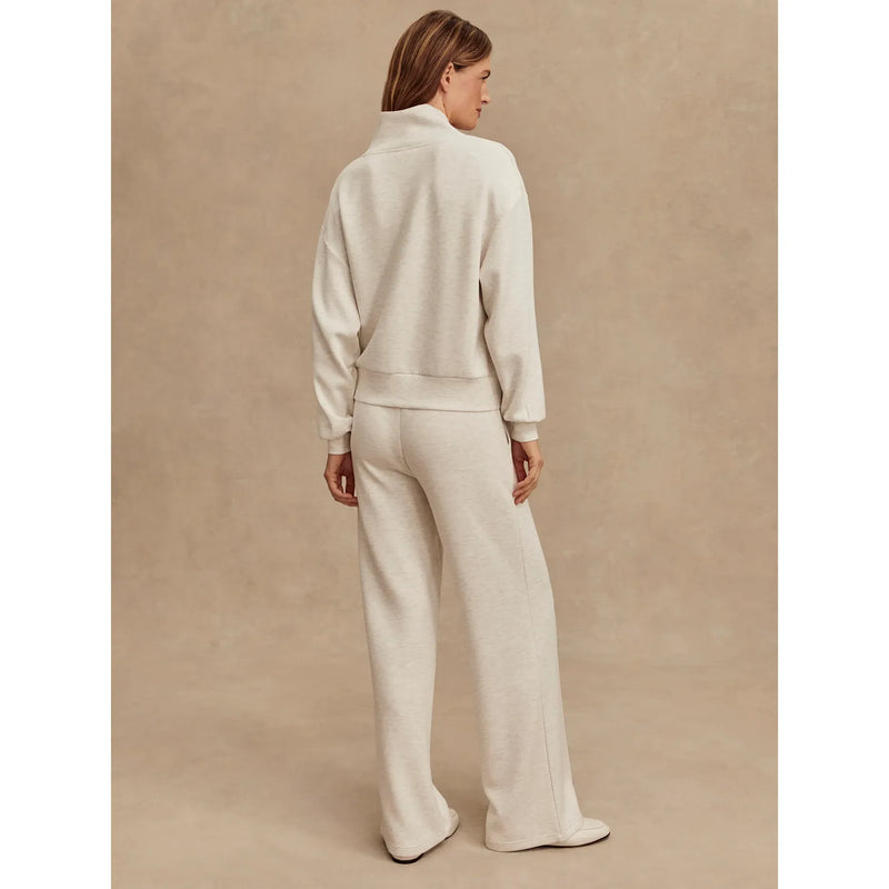 Wide Leg Pant 30 | Ivory Marl