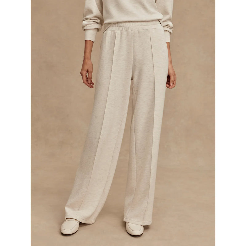 Wide Leg Pant 30 | Ivory Marl