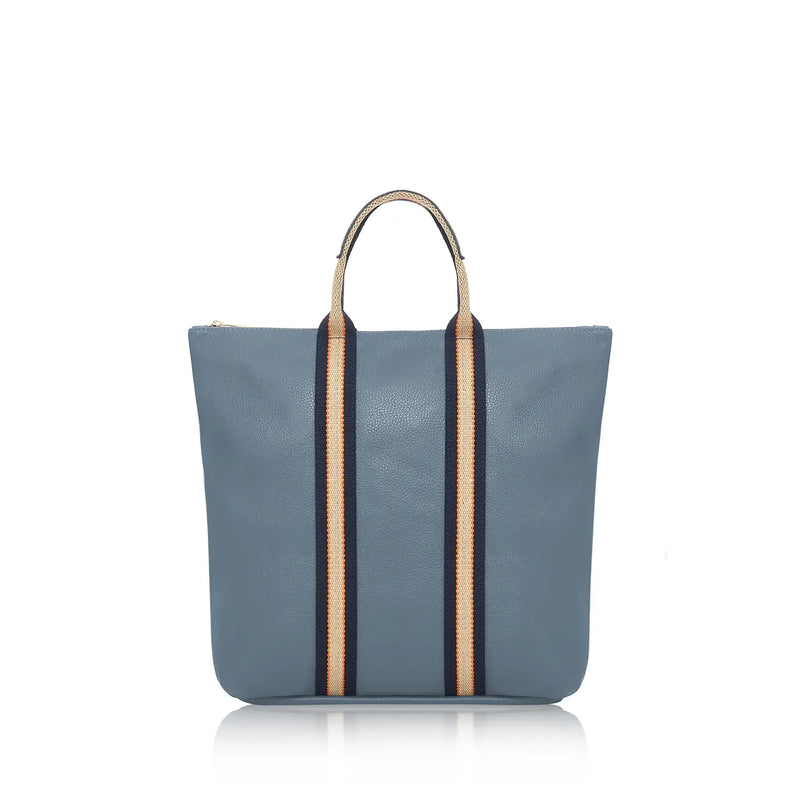 Zora Italian Leather Backpack | Denim