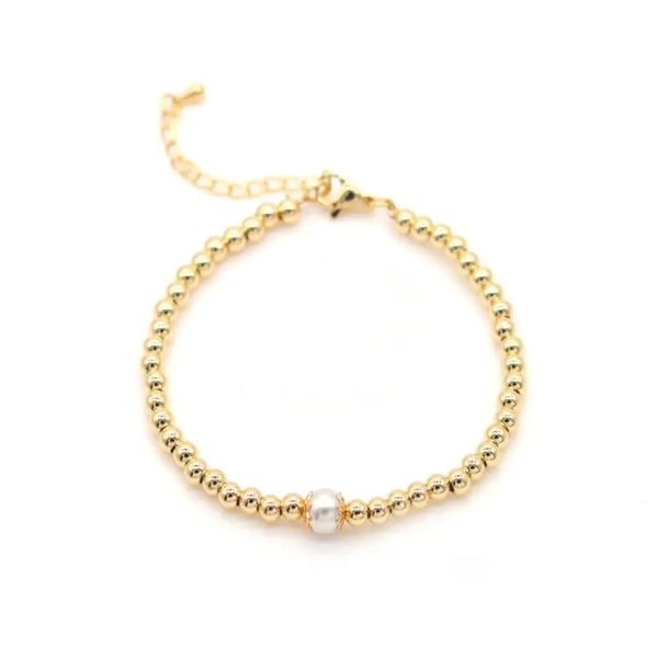 Aria Beaded Bracelet 18k Gold Filled - Joanna A. Boutique
