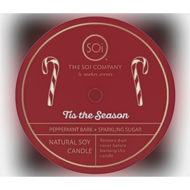 Candy Cane Icon Candle - Joanna A. Boutique
