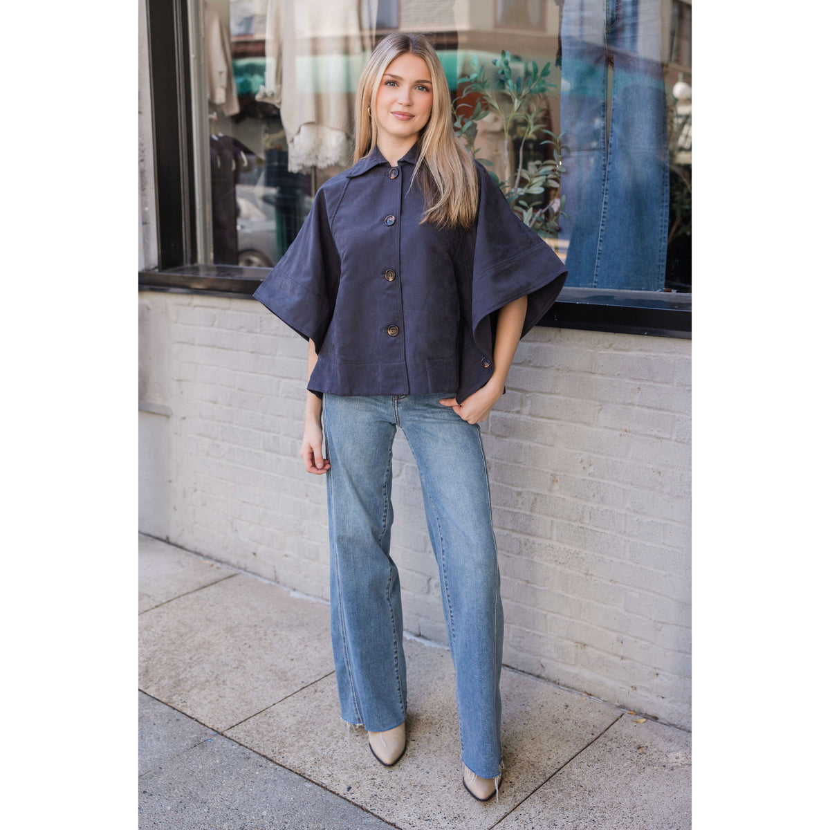 Bowie Poncho Cape - Joanna A. Boutique